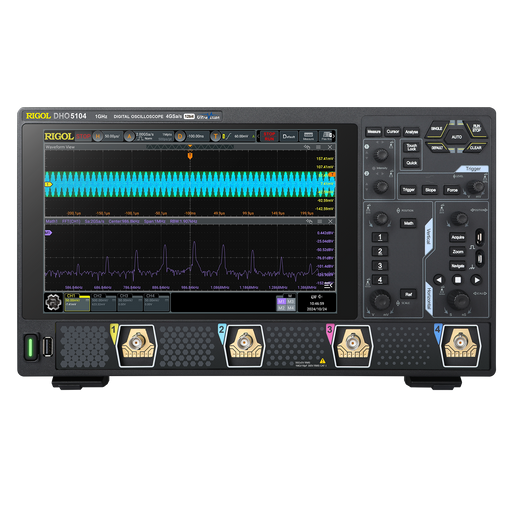 Oscilloscopio Rigol  DHO5104 1 GHz, 4 GSa/s, 12-bit, 4-CH